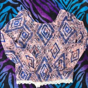 Charolette Russe Tribal Blouse